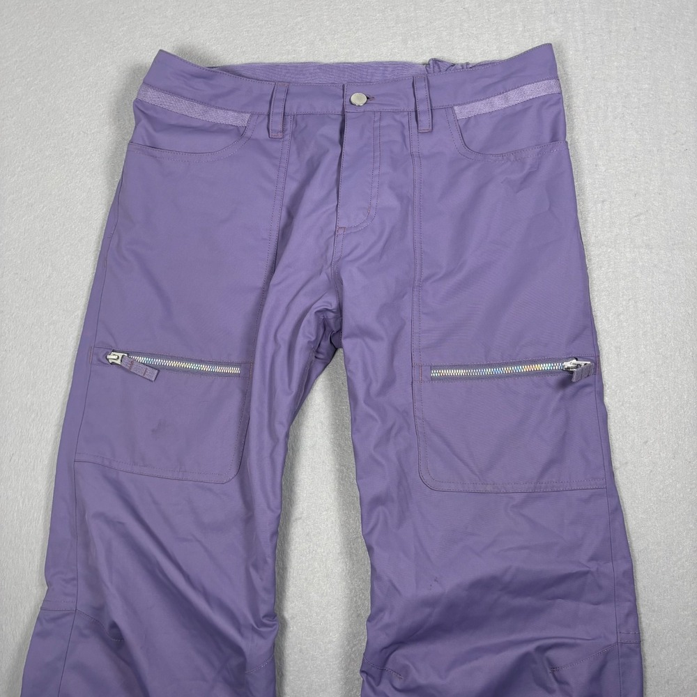 Burton DRYRIDE Purple Cargo Snow Pants Women's Size Medium Skiing Snowboarding